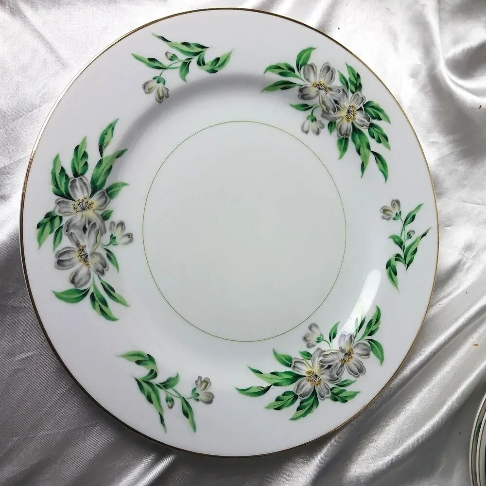 HIRA FINE CHINA JAPAN DINNER SET FOR 6 DESERT GARDENIA (42 PIECES)